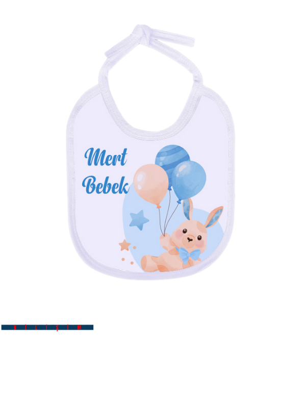 Polyester Beyaz Bebek Önlüğü 2