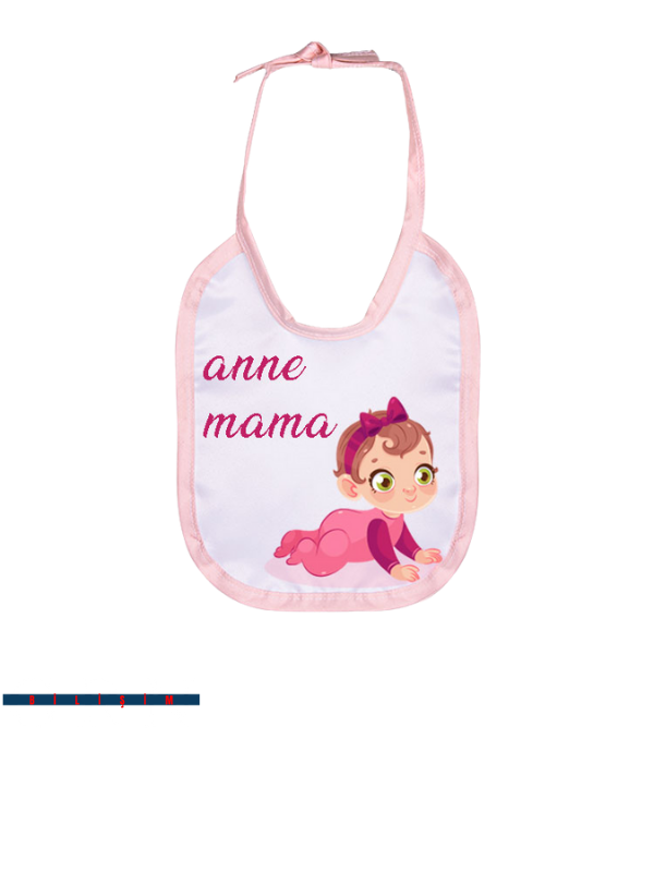 Polyester Pembe Bebek Önlüğü 2