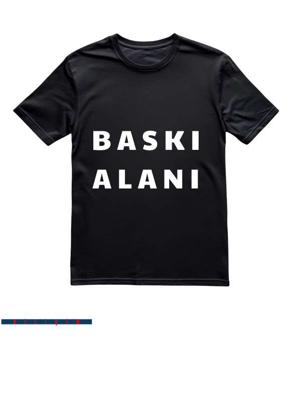 Kişiye Özel Baskılı Siyah T-shirt